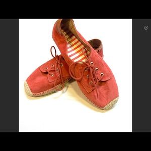 Vionic Rayne Suede Lace Up Espadrilles